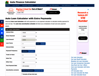 autofinancecalculator.org screenshot