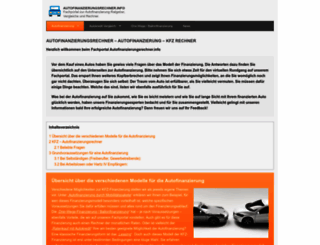 autofinanzierungsrechner.info screenshot