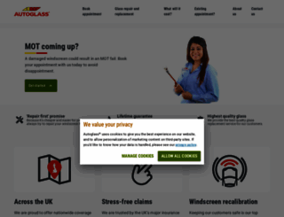 autoglass.co.uk screenshot