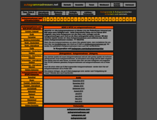 autogrammadressen.net screenshot