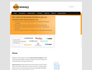 autoinsurance.co.za screenshot