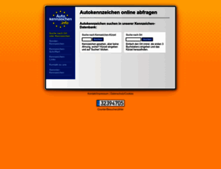 autokennzeichen.info screenshot
