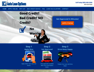 autoloanoptions.com screenshot