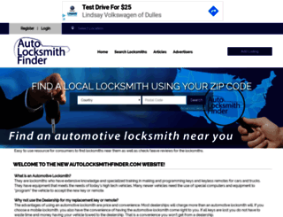 autolocksmithfinder.com screenshot