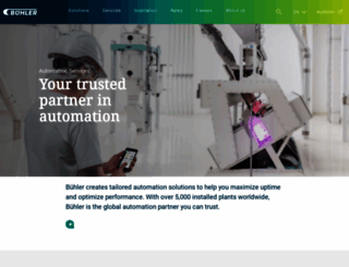 automation.buhlergroup.com screenshot