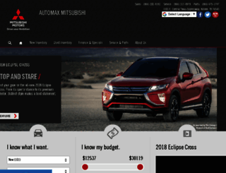 automaxmitsubishi.com screenshot