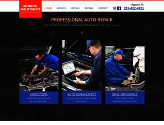 automotivecarespecialists.com screenshot