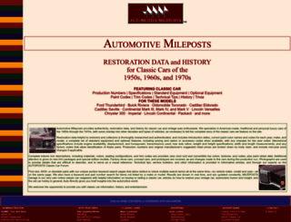 automotivemileposts.com screenshot