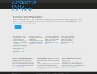 automotivepartsuppliers.com screenshot