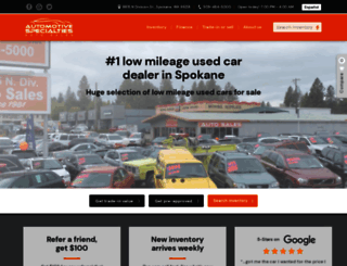 automotivespecialties.net screenshot