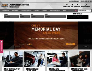 autonationchevroletwestcolonial.com screenshot