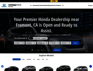autonationhondafremont.com screenshot