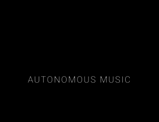 autonomousmusic.org screenshot