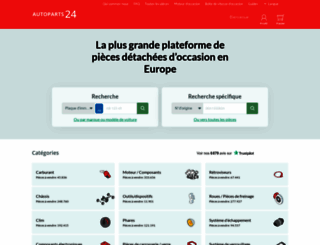 autopart24.fr screenshot