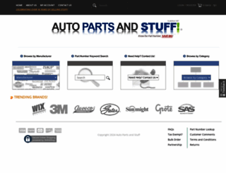 autopartsandstuff.com screenshot