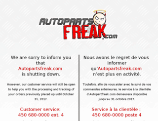 autopartsfreak.com screenshot