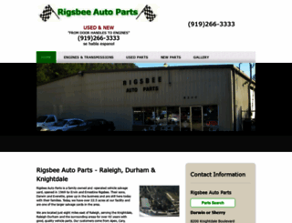 autopartsrigsbee.net screenshot