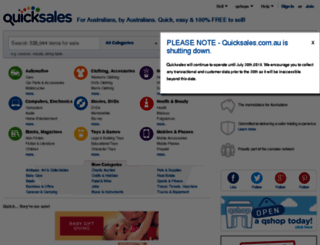 autopartsshed.quicksales.com.au screenshot