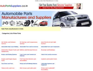 autopartssuppliers.co.in screenshot