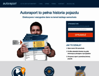 autoraport.pl screenshot