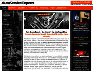 autorepairsanantonio.com screenshot