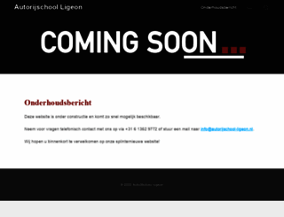 autorijschool-ligeon.nl screenshot
