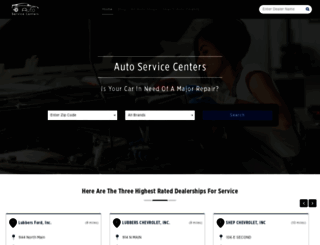 autoservicecenters.com screenshot
