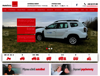 autoskola-praha.com screenshot