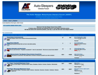autosleeper-ownersforum.com screenshot