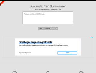 autosummarizer.com screenshot