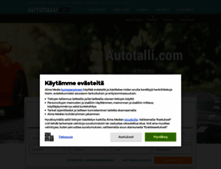 autotalli.fi screenshot