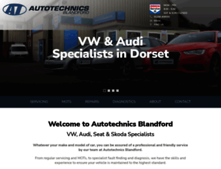 autotechnicsblandford.co.uk screenshot