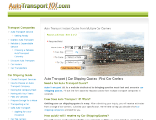 autotransport101.com screenshot