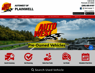 autowestplainwell.com screenshot