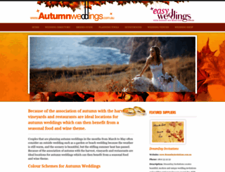 autumnweddings.com.au screenshot