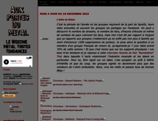 auxportesdumetal.com screenshot
