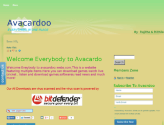 avacardoo.webs.com screenshot