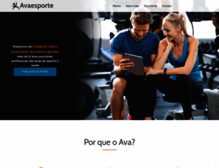 avaesporte.com.br screenshot