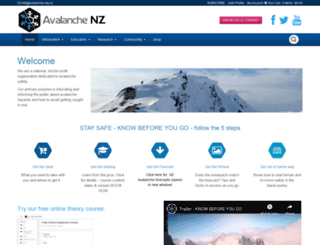 avalanche.org.nz screenshot