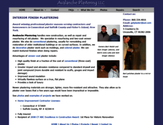 avalancheplastering.com screenshot