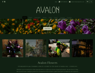 avalonflowers.co.uk screenshot