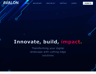 avaloninfosys.com screenshot