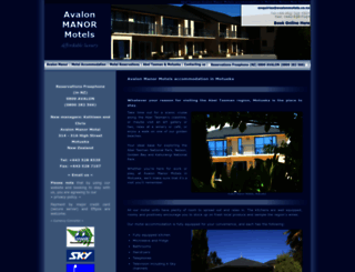 avalonmotels.co.nz screenshot