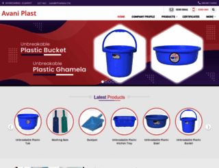 avaniplast.com screenshot