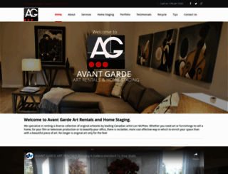 avantgardeartrentals.com screenshot