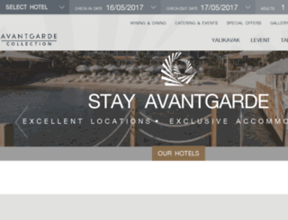 avantgardehotel.com screenshot