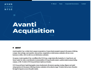 avanti-acquisition.com screenshot