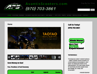 avantisscooters.com screenshot