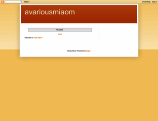 avariousmiaom.blogspot.com screenshot
