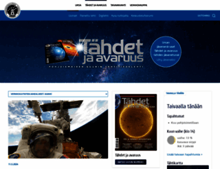 avaruus.fi screenshot